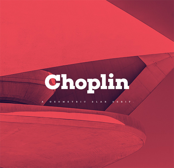 choplin modern font for designers