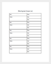 Sample-My-Contact-List-Template