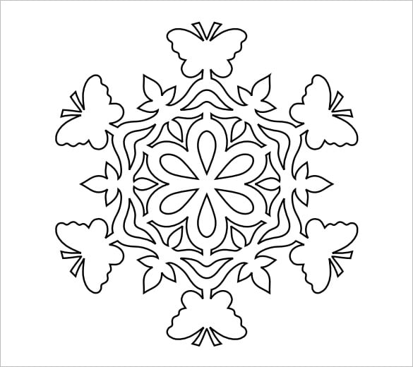 paper snowflakes template pdf format download