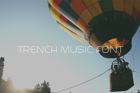 trench free music font download