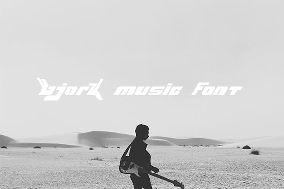 bjork free music font for you