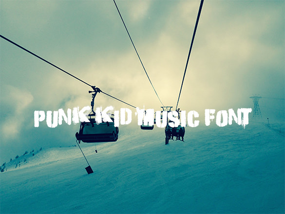 punk kid music font for free download