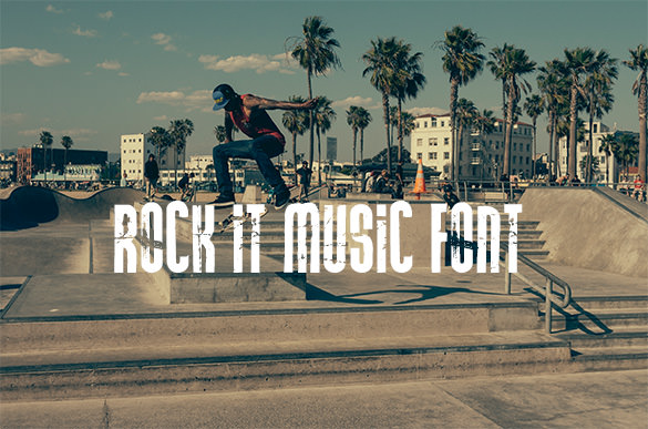rock it music font for free