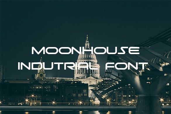 moonhouse industrial font free download
