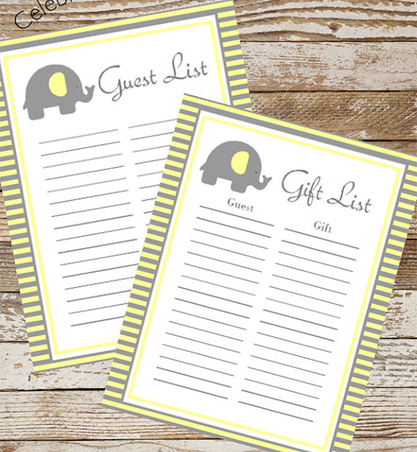 How To Make Create A Baby Shower Guest List Templates Examples 2023