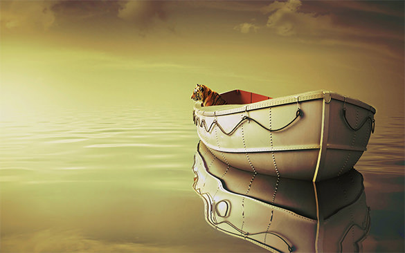 life of pi boat tiger background for laptop