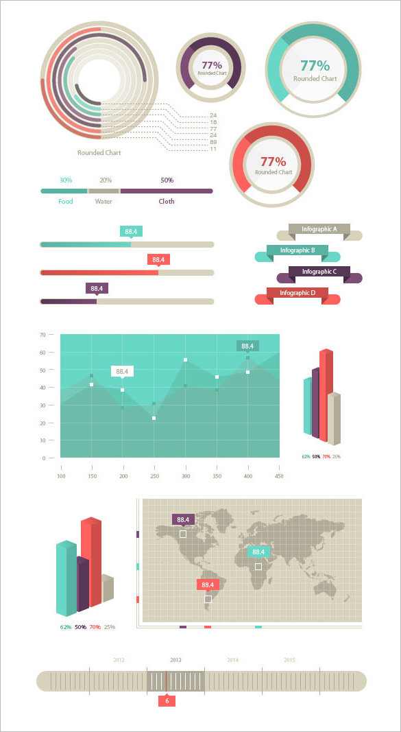 infographic elements template for free download