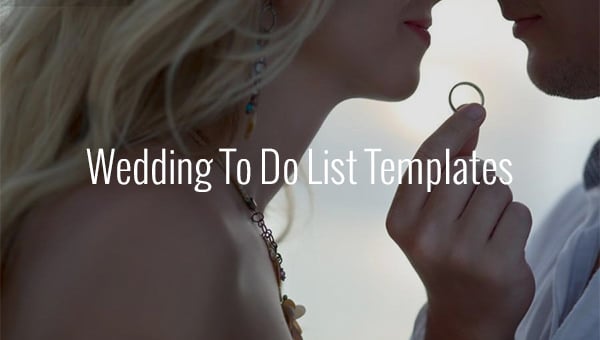 wedding to do list template