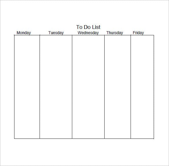 prioritized daily task list template