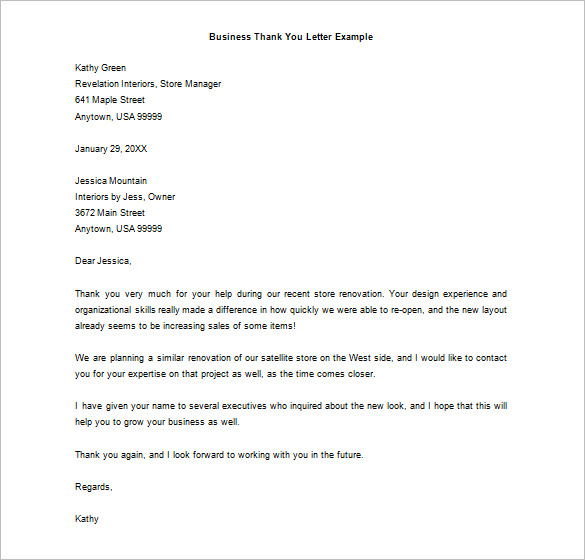 Thank You Letter - 57+ Free Word, Excel, PDF, PSD, Format Download!