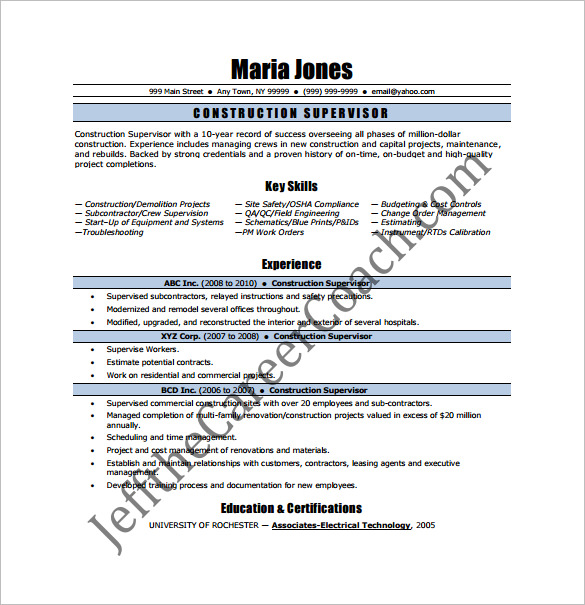 construction-supervisor-resume-pdf-downlaod