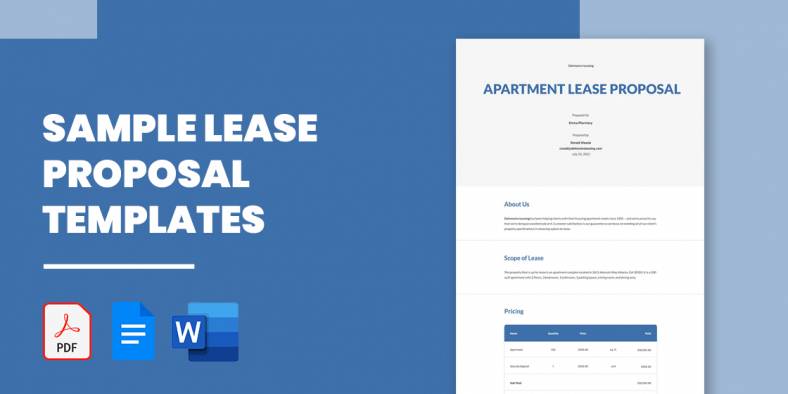 21+ Sample Lease Proposal Templates