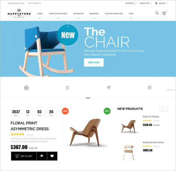 Furniture & Interior Joomla Template