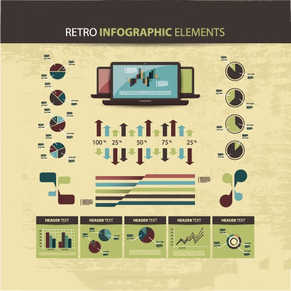 business-retro-infographics-elements-for-free