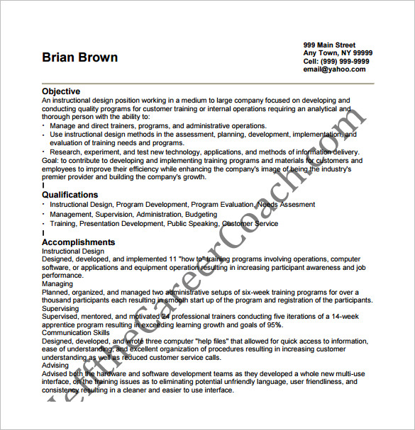 Designer Resume Template 8 Free Word Excel PDF Format