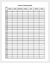 Printable-Blank-Creativity-Practice-Schedule-Template