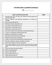 Printable-Kitchen-Area-Cleaning-Schedule-Template