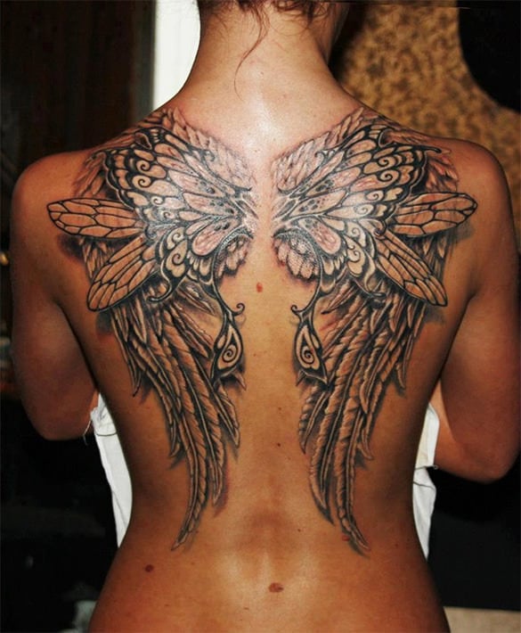 3d-wing-tattoo-on-back