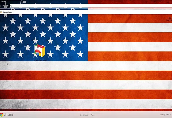 american flag theme background for chrome