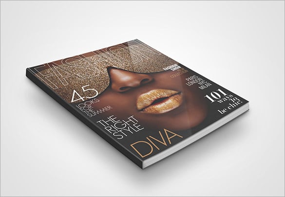 the diva premium magazine cover template