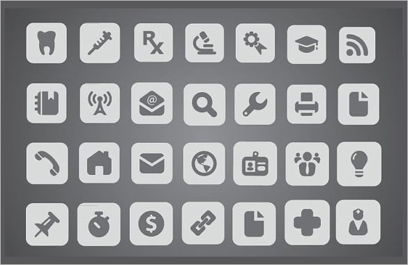 collection of business icons