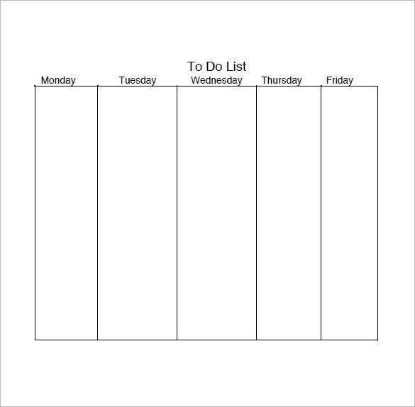 prioritized daily task list template