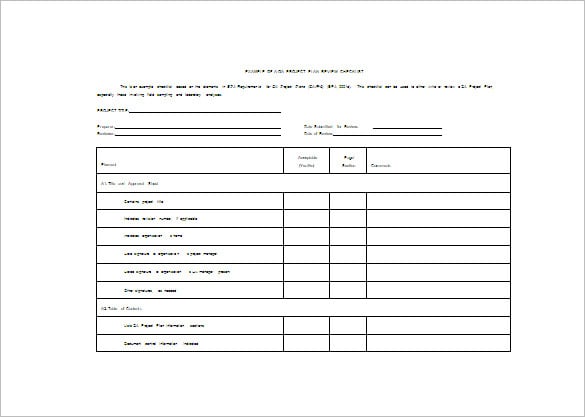 example of a qa project plan word free download