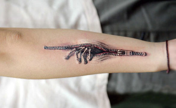 creepy 3d tattoo for you