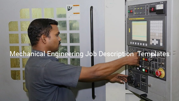 mechanical engineering job description template mechanical engineering job description template