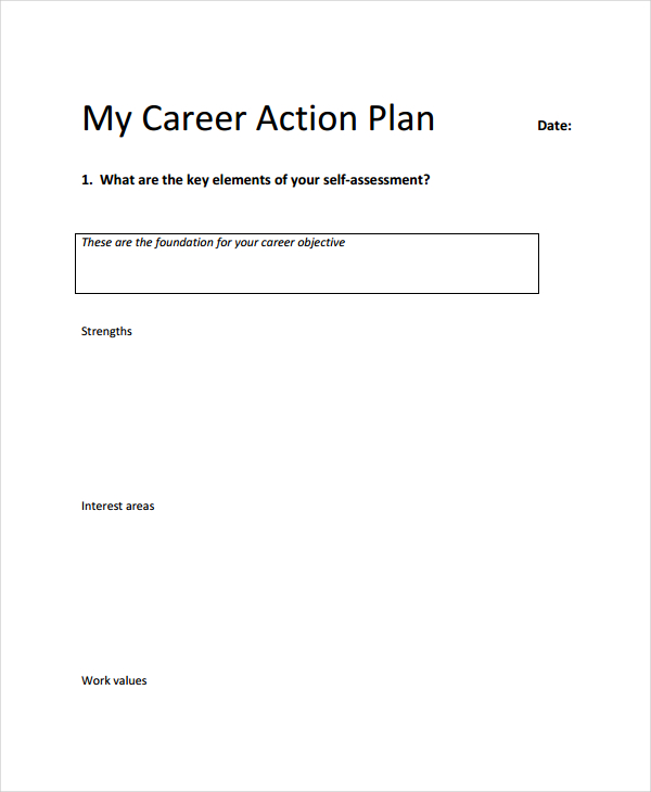 Career Action Plan Template - 15+ Free Sample, Example, Format Download