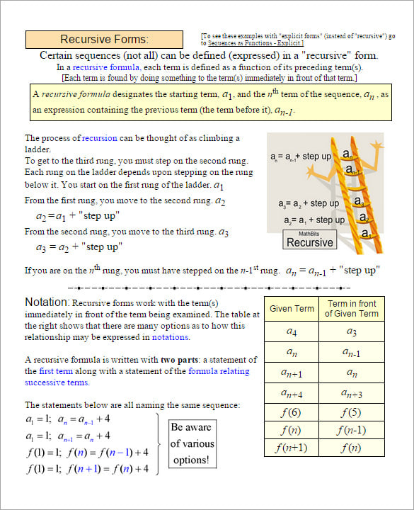 9+ Arithmetic Sequence Examples - DOC, PDF, Excel | Free & Premium