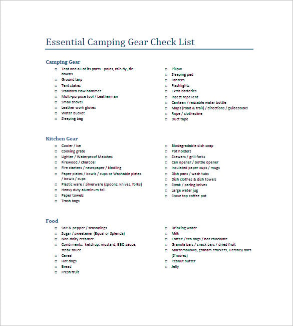 camping-equipment-list