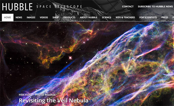 space telescope website for creative common vedios