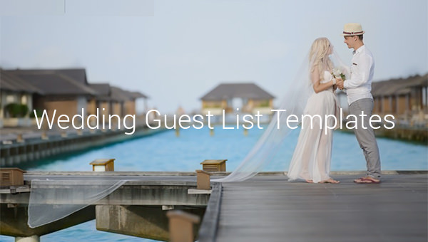 wedding guest list templates wedding guest list templates