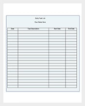 Free-Daily-Task-List-Template