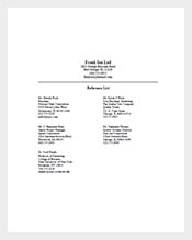 Business-Reference-List-Template