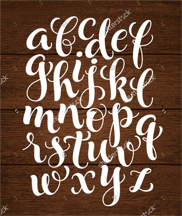 printable calligraphy letter