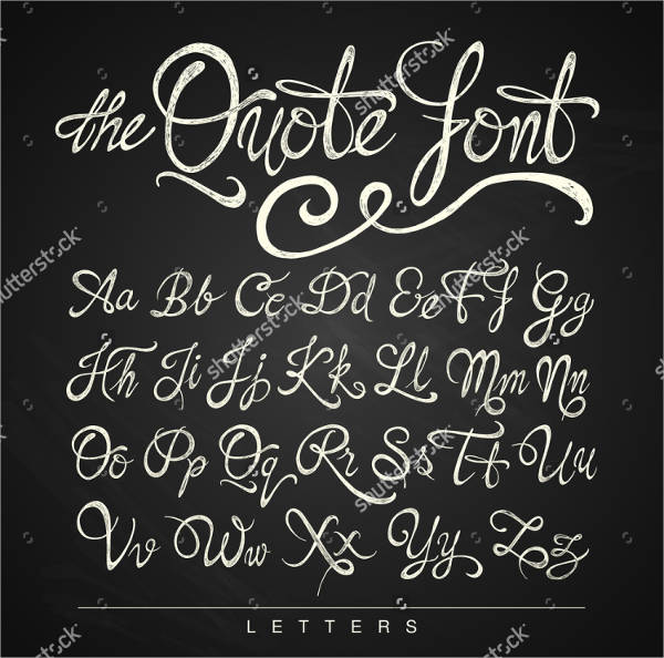 Calligraphy Letters Free Premium Templates