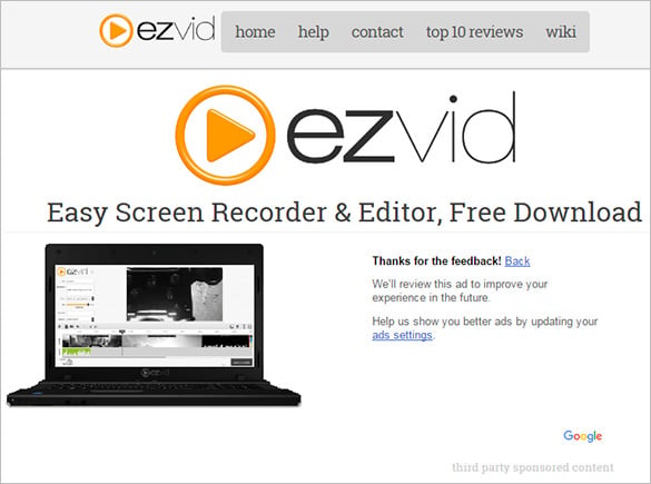 ezvid screen recording software for you