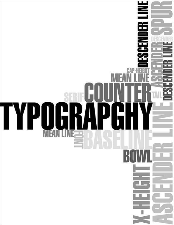 plain words typography design download