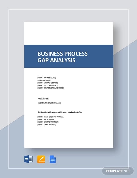 business process gap analysis template