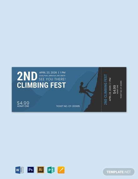 climbing-ticket-template