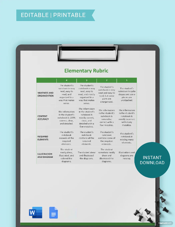 Rubric Template - 46+ Free Word, Excel, PDF Format