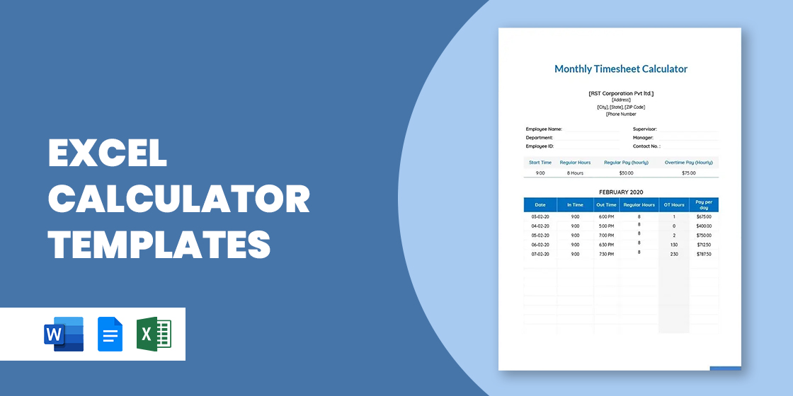 leave calculator excel template