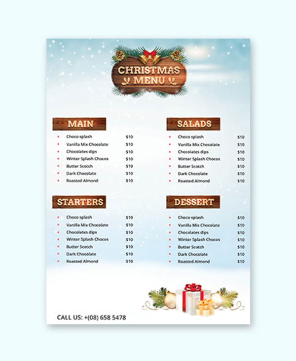free-christmas-party-menu-card-template