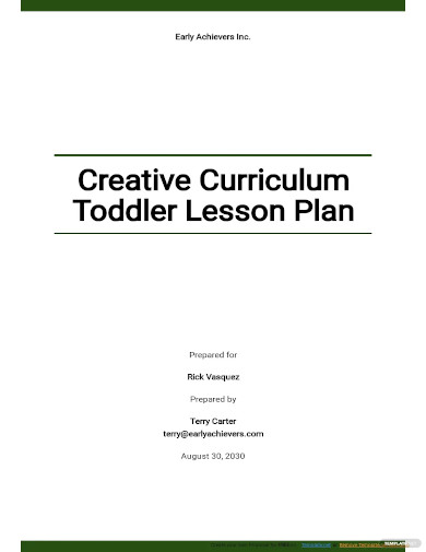 Toddler Lesson Plan Template - 19+ Free PDF, Word Format Download!