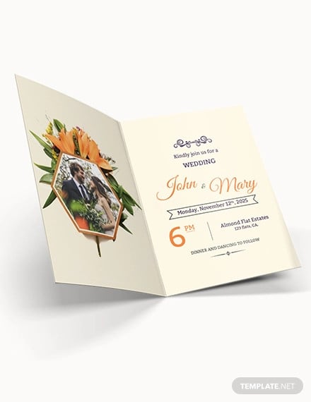free elegant overlay wedding invitation template