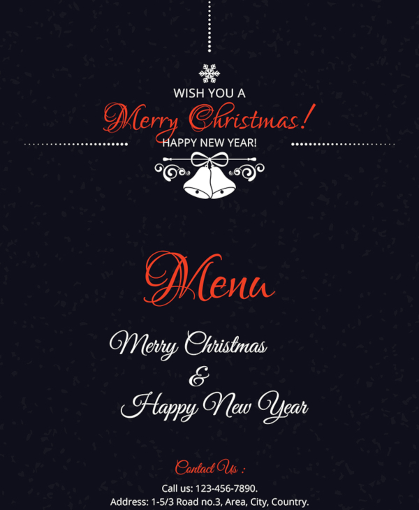 free-simple-christmas-menu-card-template