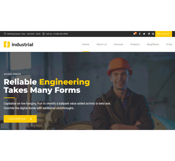 industrial corporate factory theme