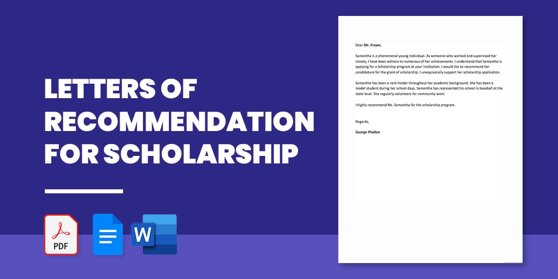 letters of recommendation for scholarship – pdf doc